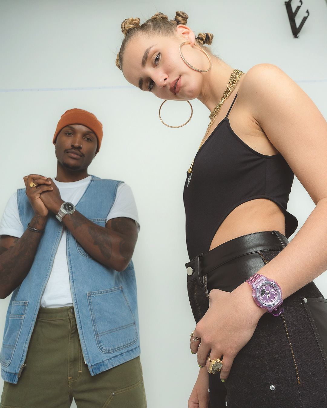 GShock Builtdifferent photoshoot with upcoming musicians