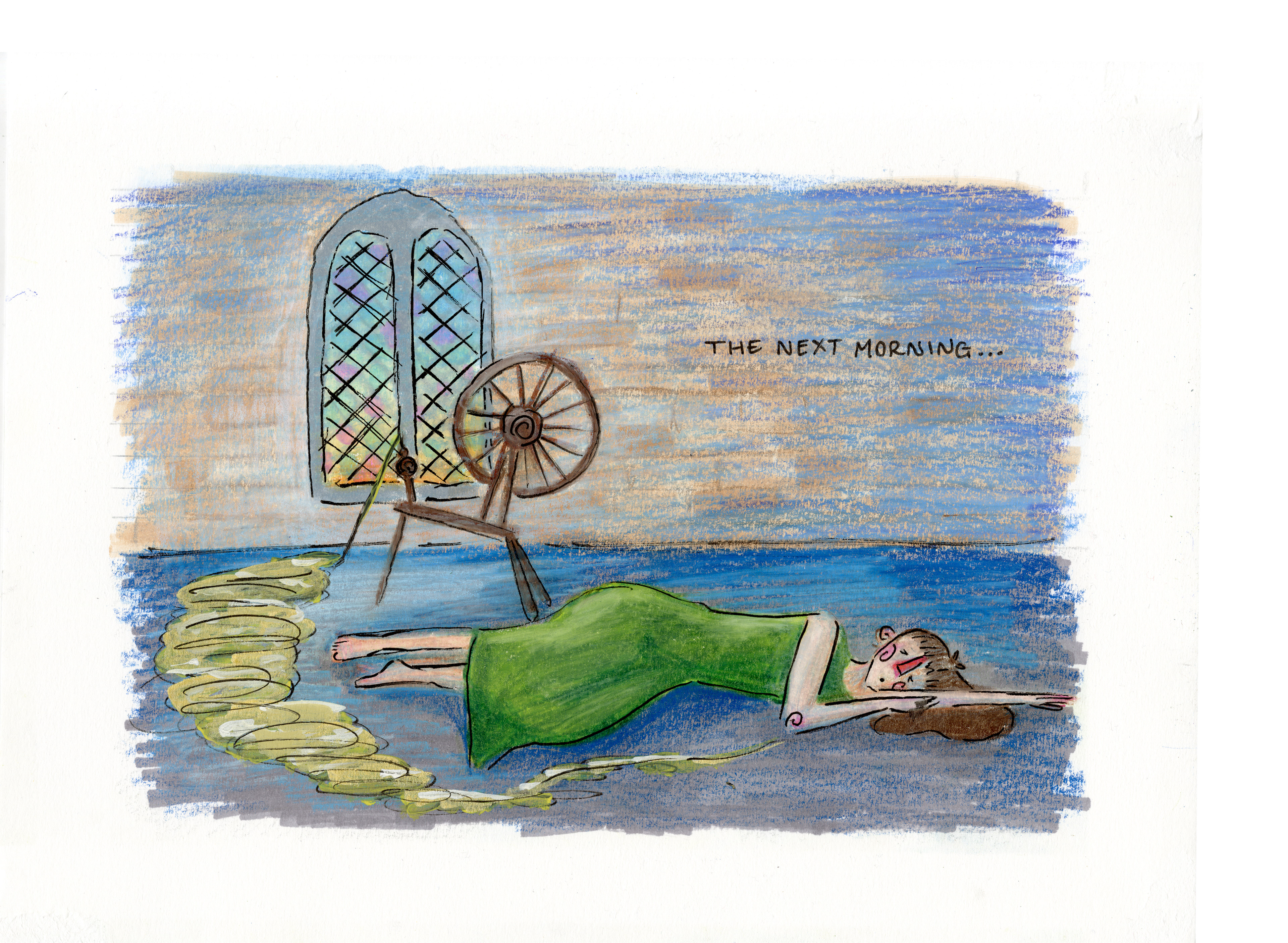 Rumpelstiltskin Illustration; Marker, Colored Pencil, Ink – 2024