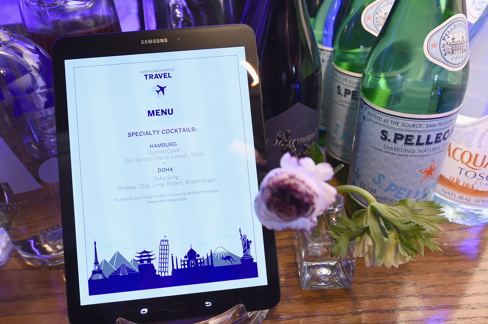 American Express Travel | Event Space Design + Menu Design