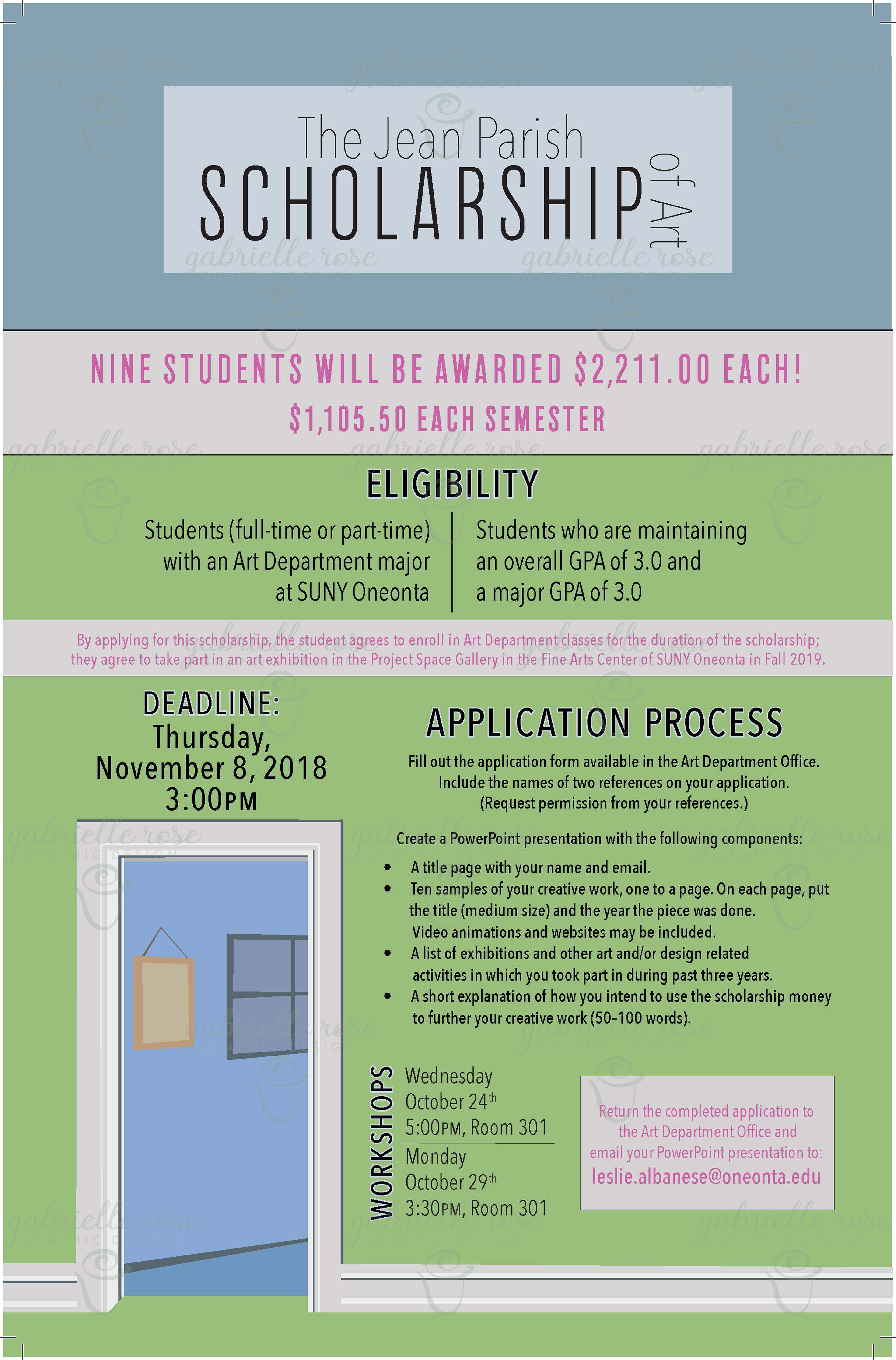 Scholarship Poster – 2019
