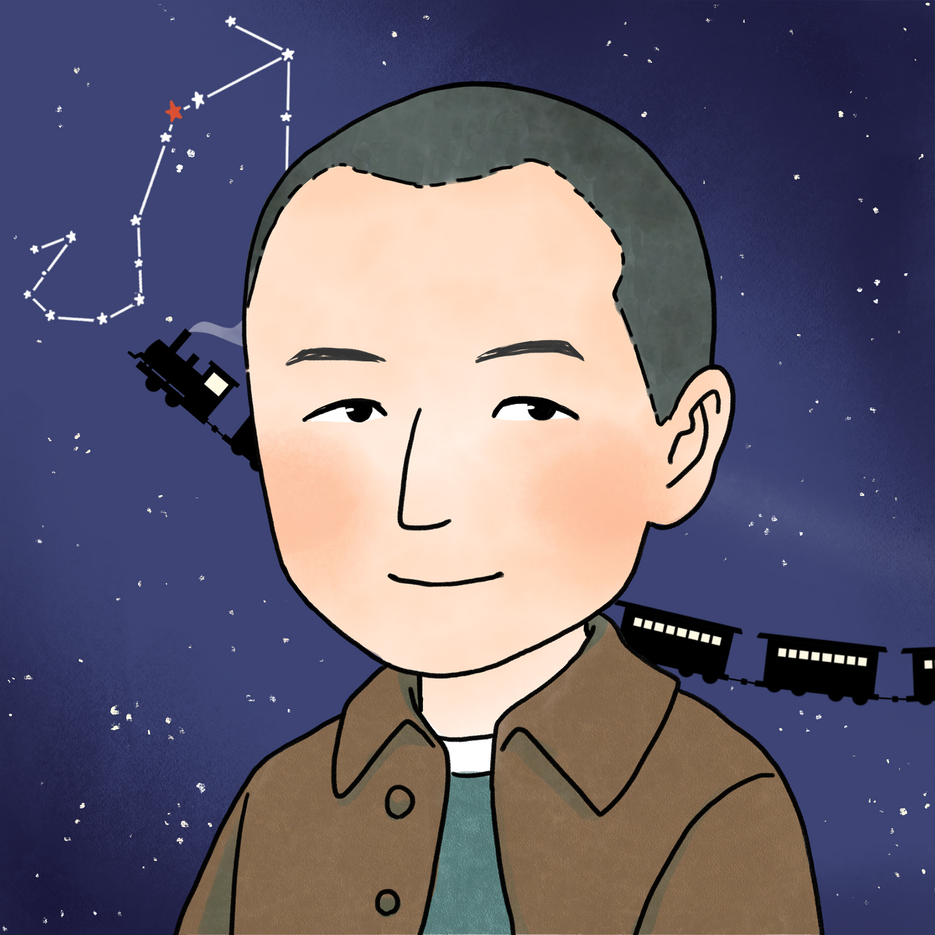 宮沢賢治（背景あり）