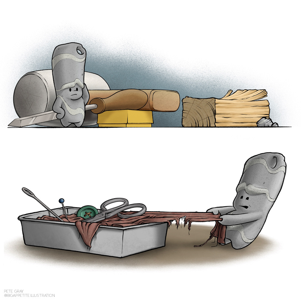 Left on the Bench - Book Illustrations for DH&Co
