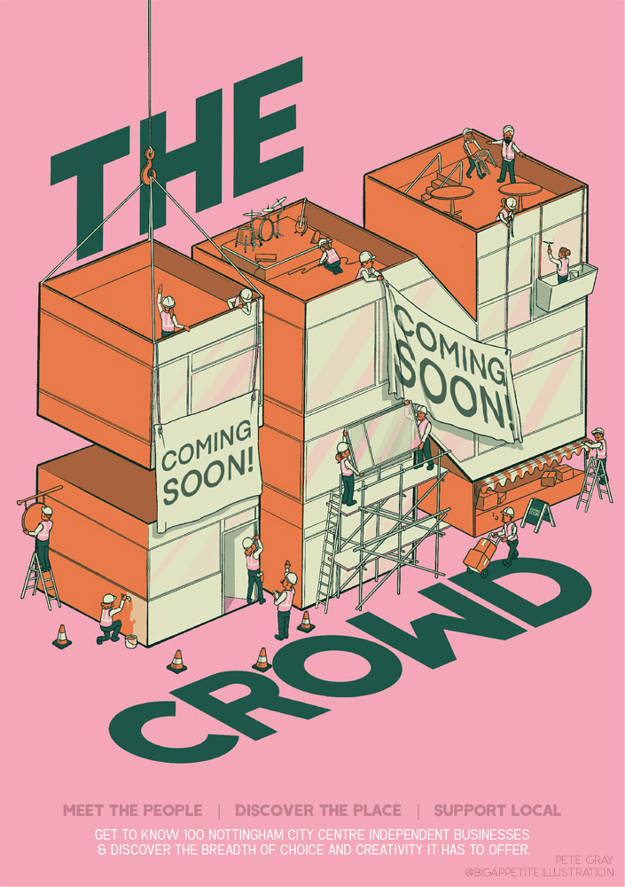 Coming Together - Promotional Material for the independent Nottingham crowd magazine