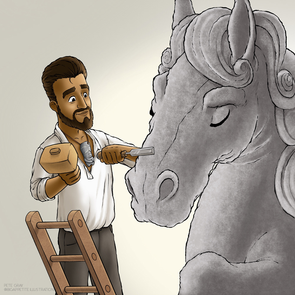 Hobby Horse - Book Illustration for DH&Co