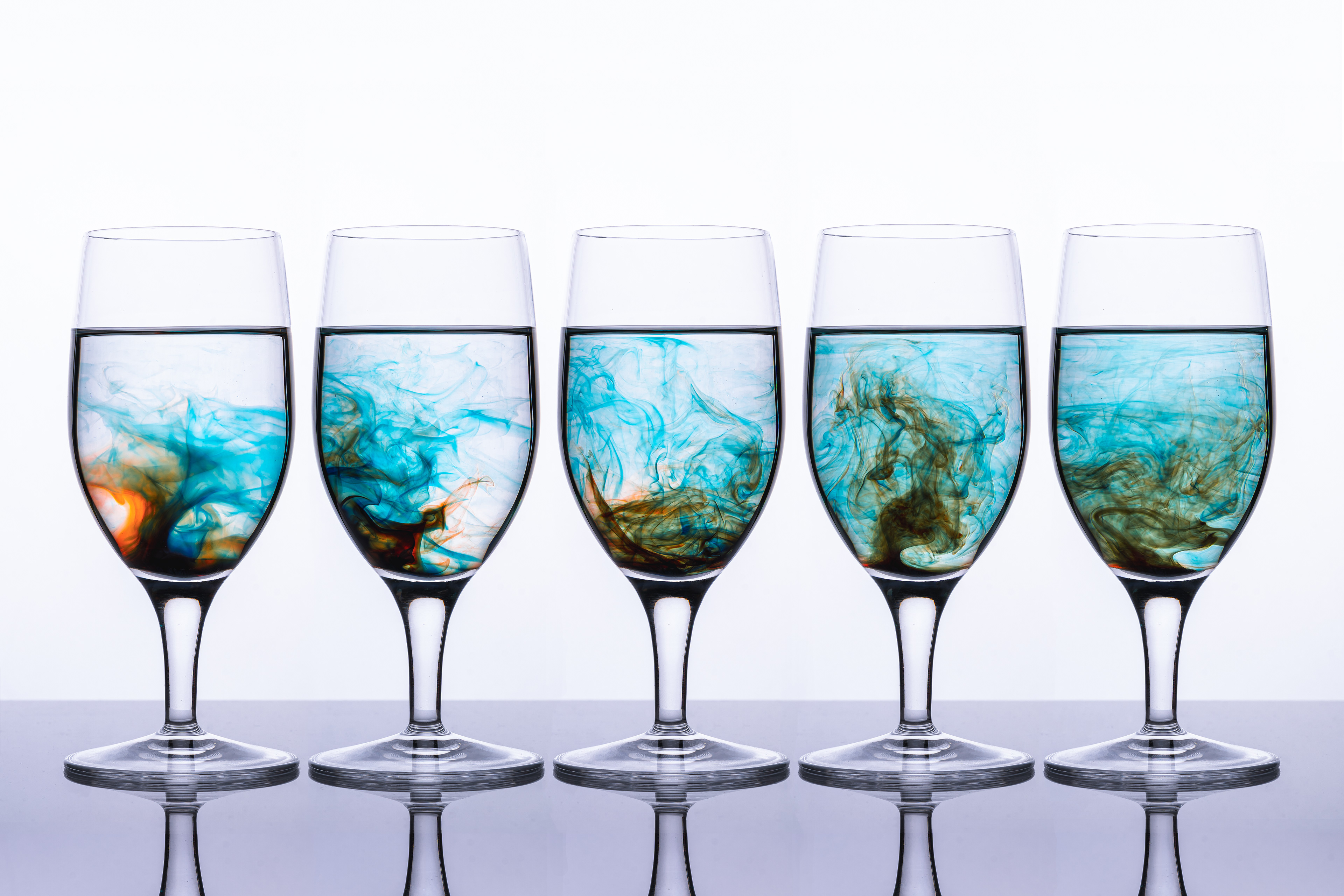 Food dye photography - Twirl
