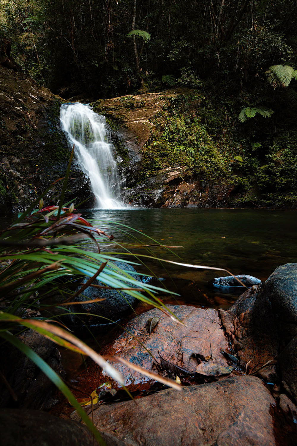 Ruhe - trotz des Rauschens des Wasserfalls.