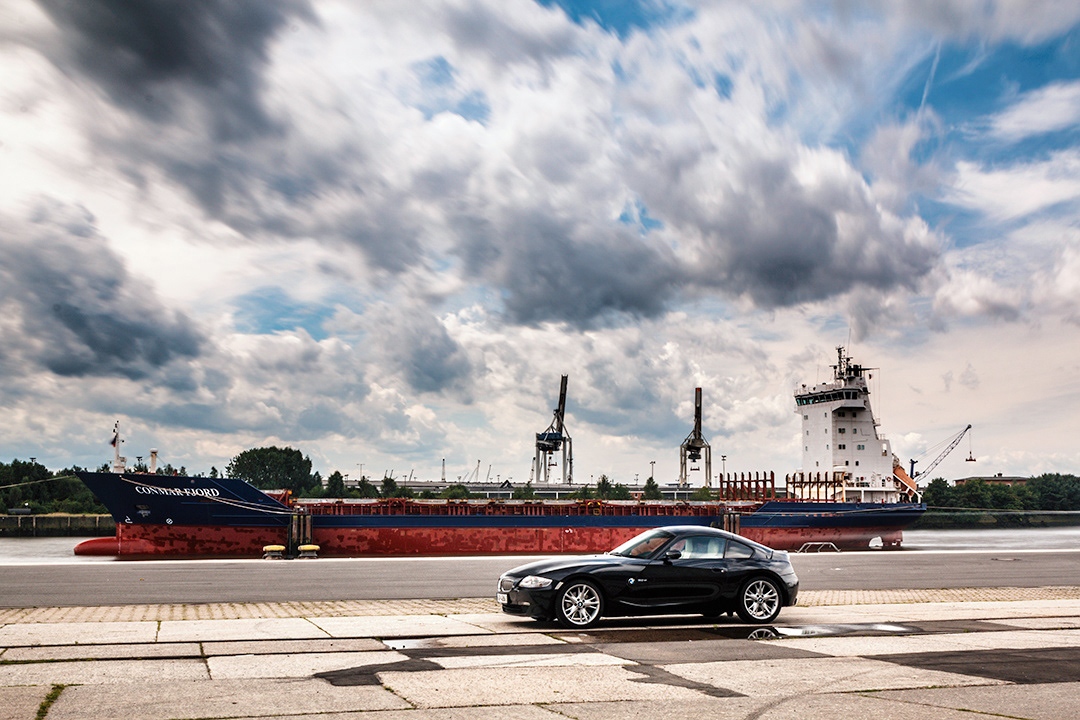 BMW Z4 E86 Coupé, Hamburg Hafen