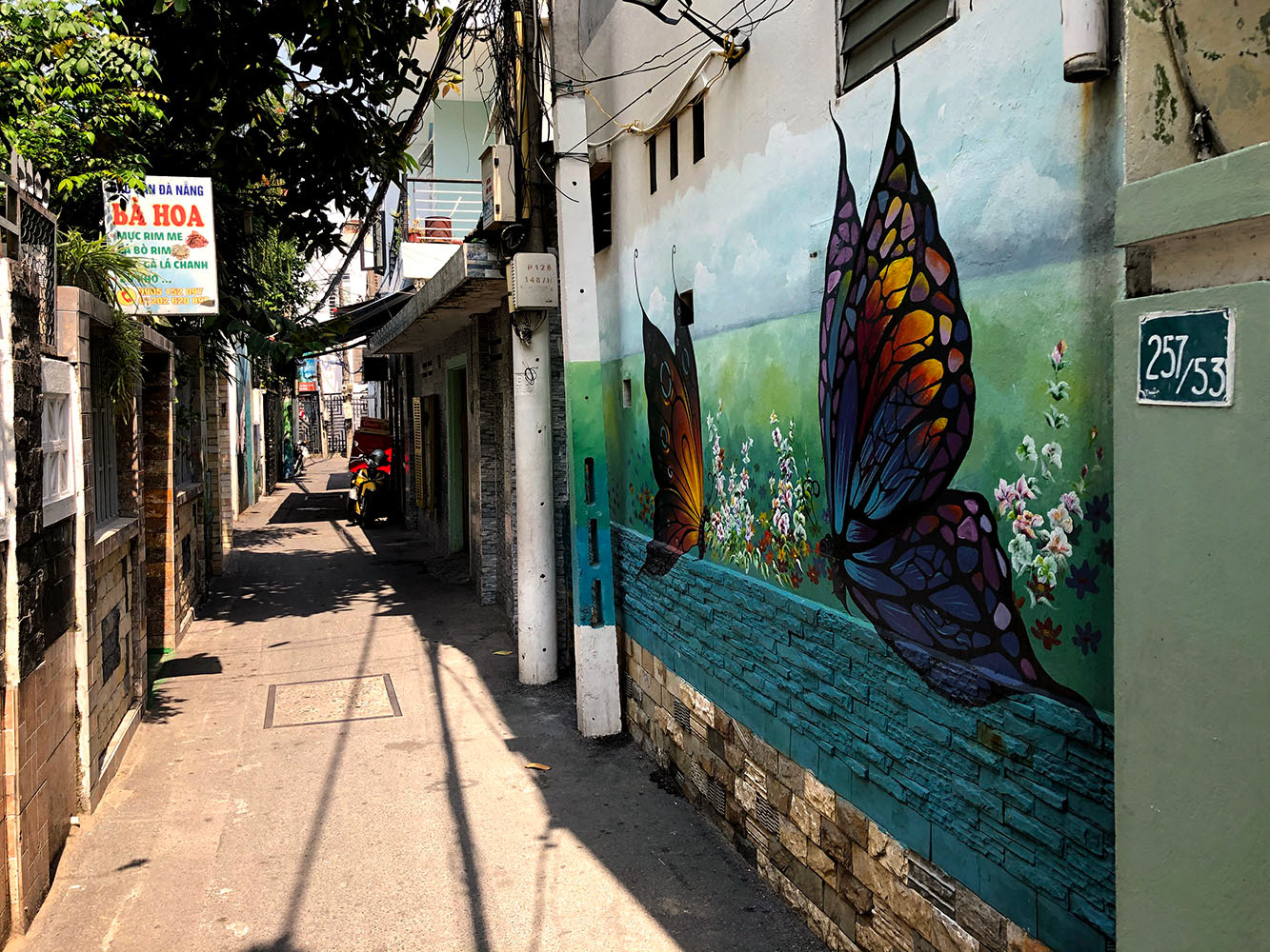 Street-Art in einer Seitenstraße Đà Nẵngs. Fotos: Roman Domes
