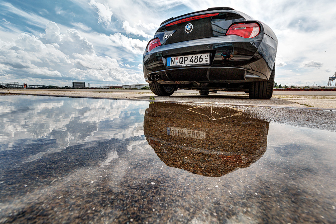 BMW Z4 3.0si Coupé, Heckansicht, Diffusor