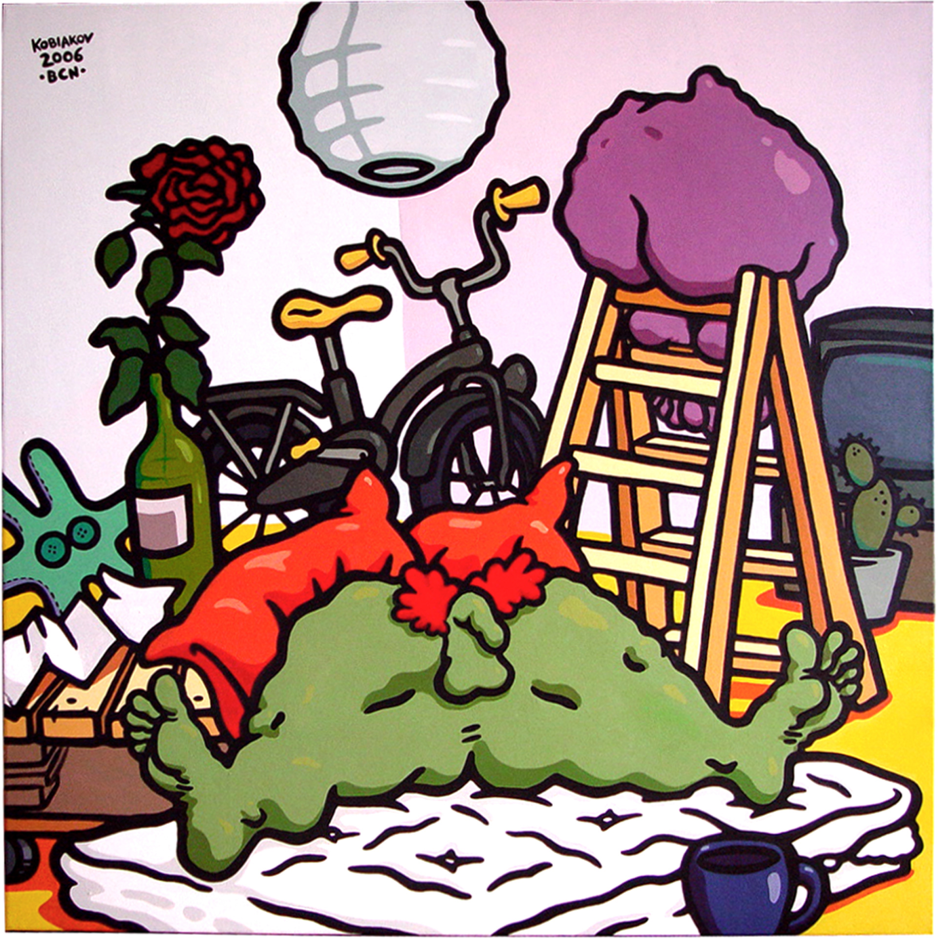 "Retrato de mi tristeza" 100 x 100 cm