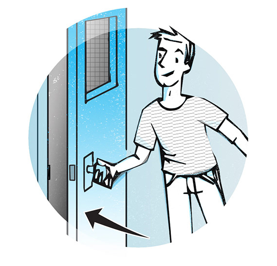 Closing the door
