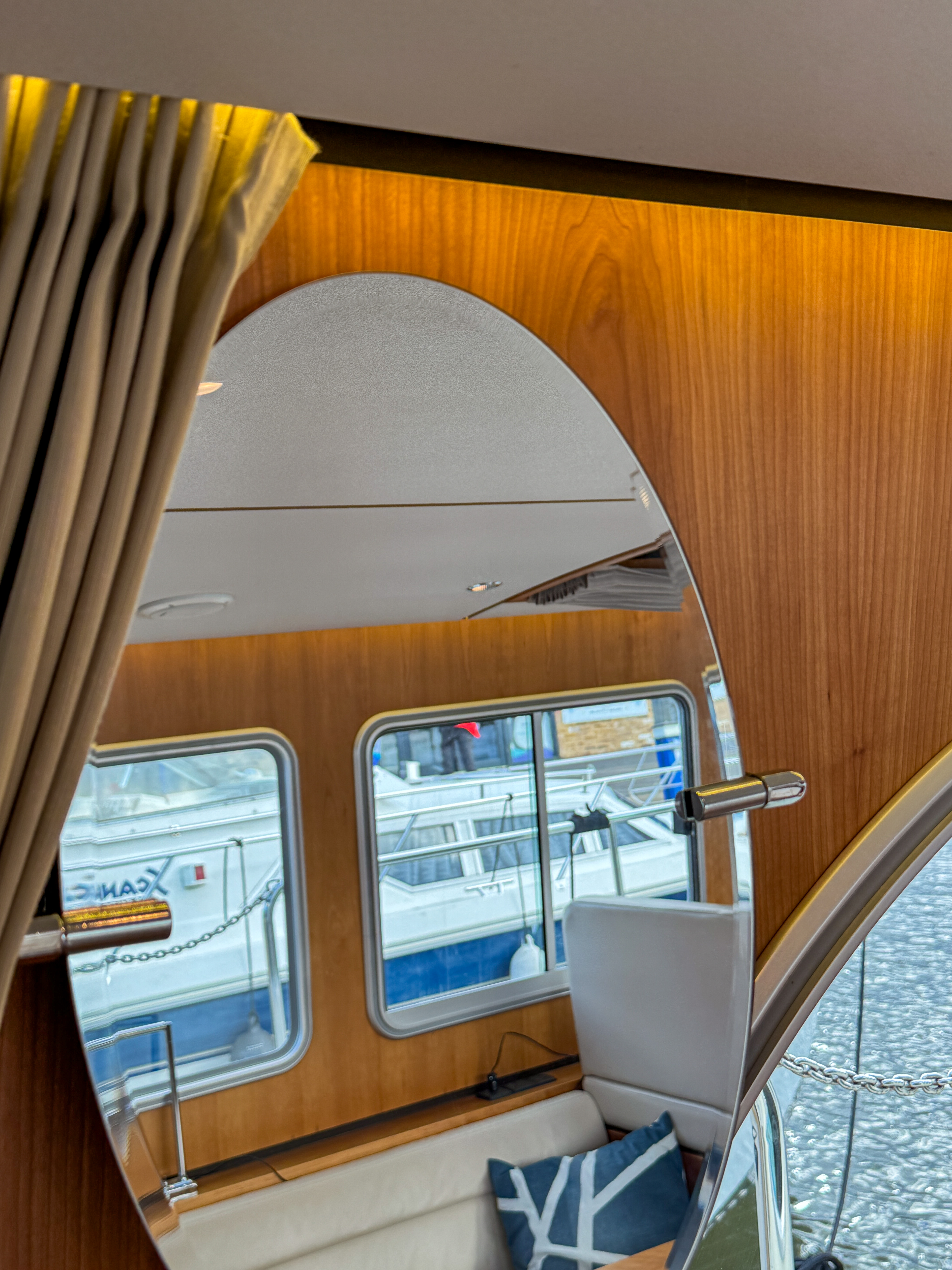 Mirror swivels for ease of use