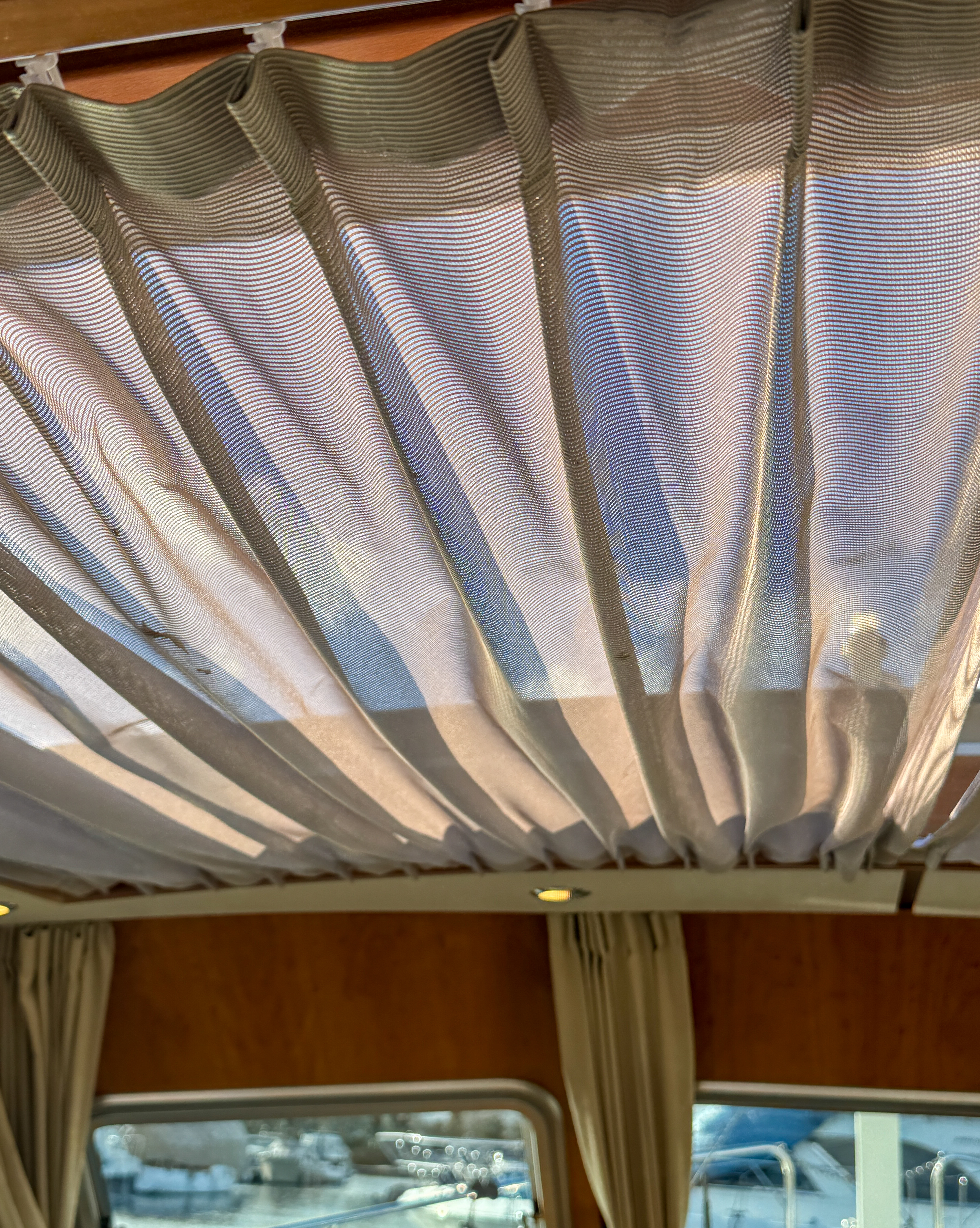 Too hot? Pull across the sun blinds