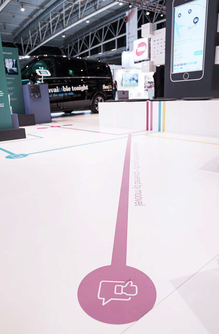 Floor design show the products connected as user journeys