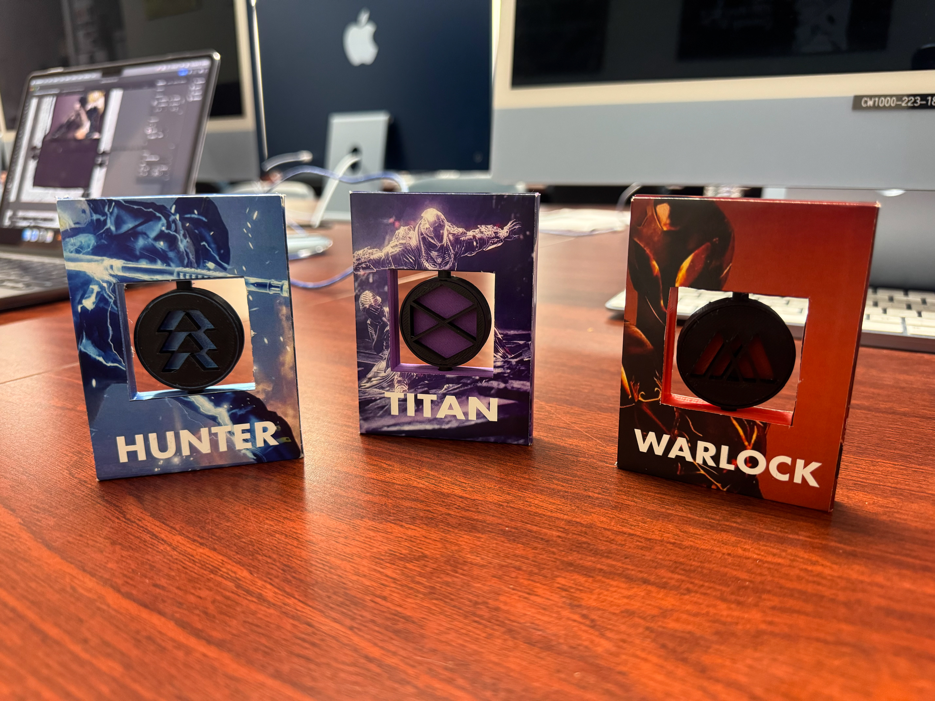 Front of trading cards.