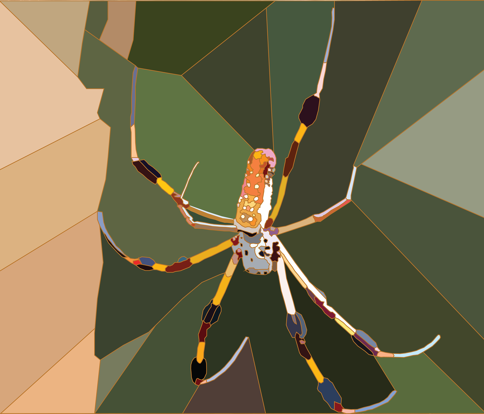 Vectorization of self taken photo.