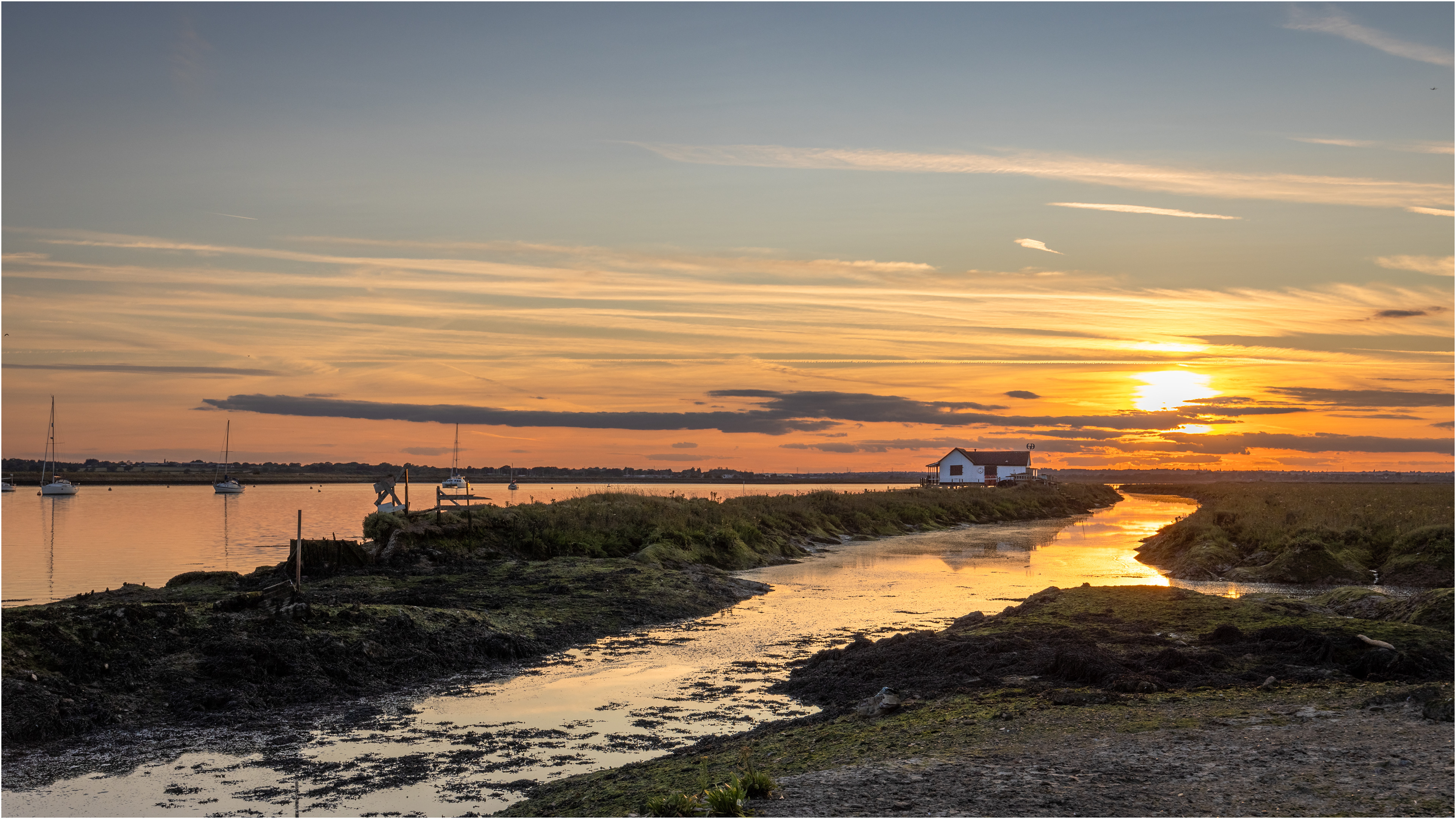 Sundown at North Fambridge, Essex 2024