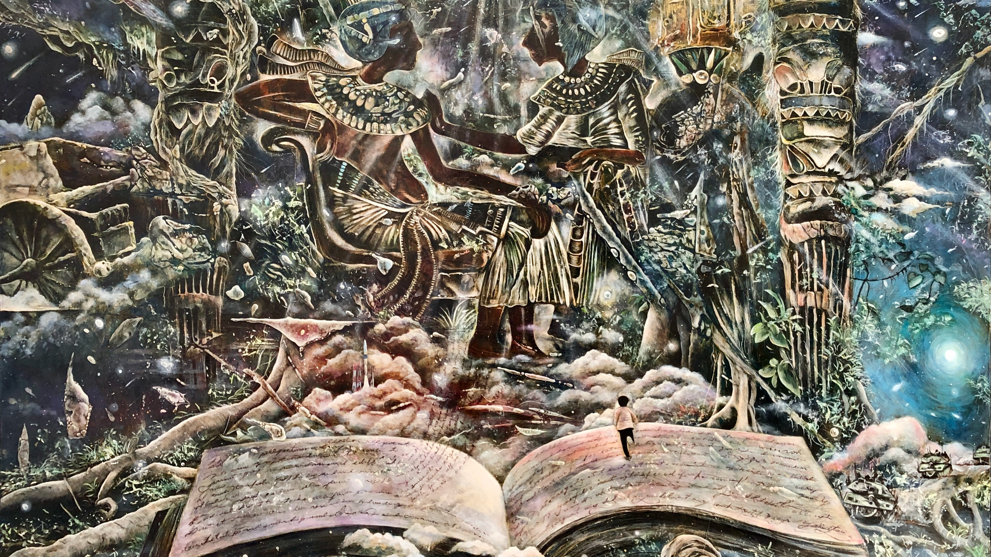 『マノエル・ピラー(Manuel Pillar)／トリコロール』8F号／油彩画 マノエル・ピラー(Manuel Pillar)／トリコロール』8F号／油彩画