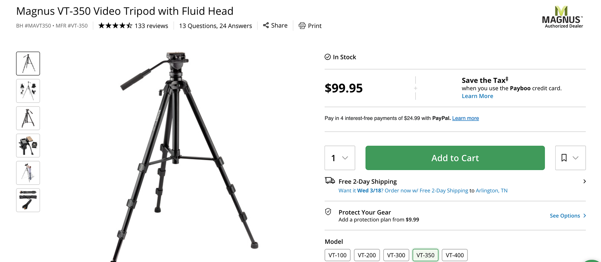 A video tripod would allow us to film B-Roll for broadcast packages.