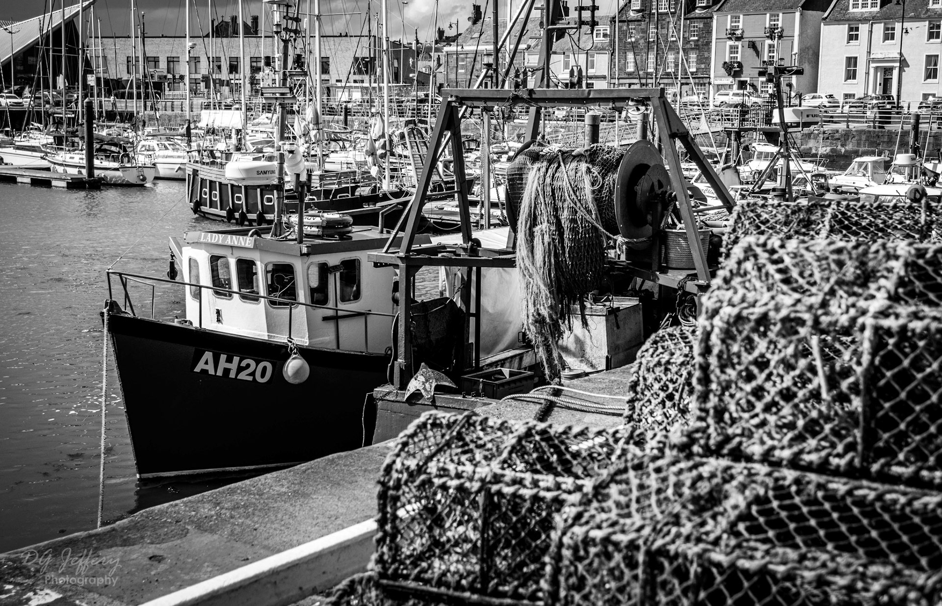 Fishing Boat &amp; Lobster Pots, Arbroath Harbour