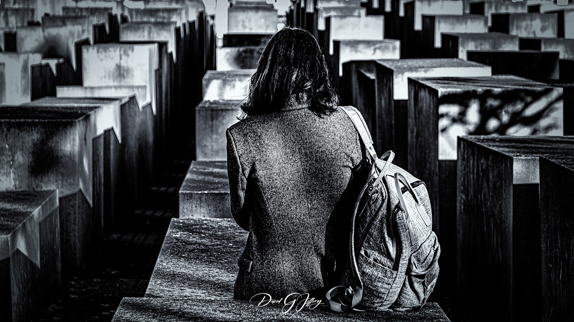 Reflection at the Holocaust Memorial, Berlin