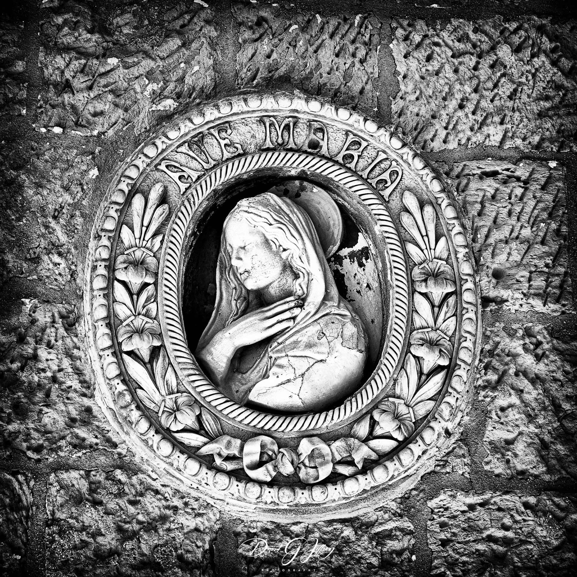 Ave Maria Wall Decoration, Mdina.
