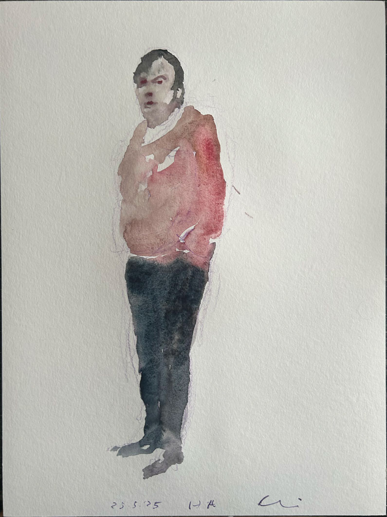 Unbekannt, Aquarell, 52x46cm, 2025