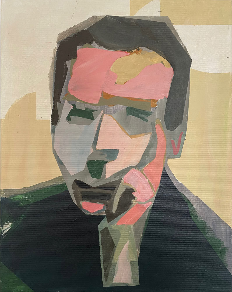 Walter, Acryl auf Leinwand, 50x40cm, 2023