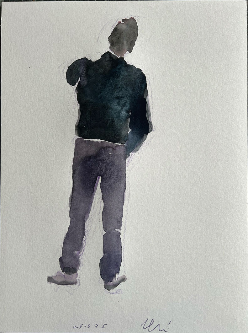 Unbekannt, Aquarell, 52x46cm, 2025