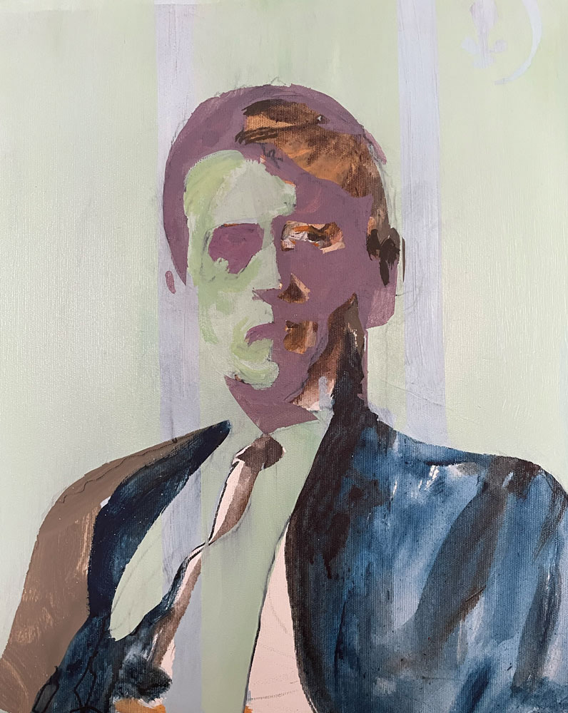 Helmut, Acryl auf Leinwand, 50x40cm, 2023