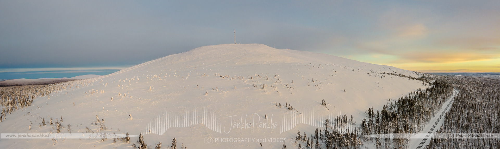 The Scenic Road, Maisematie, Towards Ylläsjärvi Village in Yllästunturi.