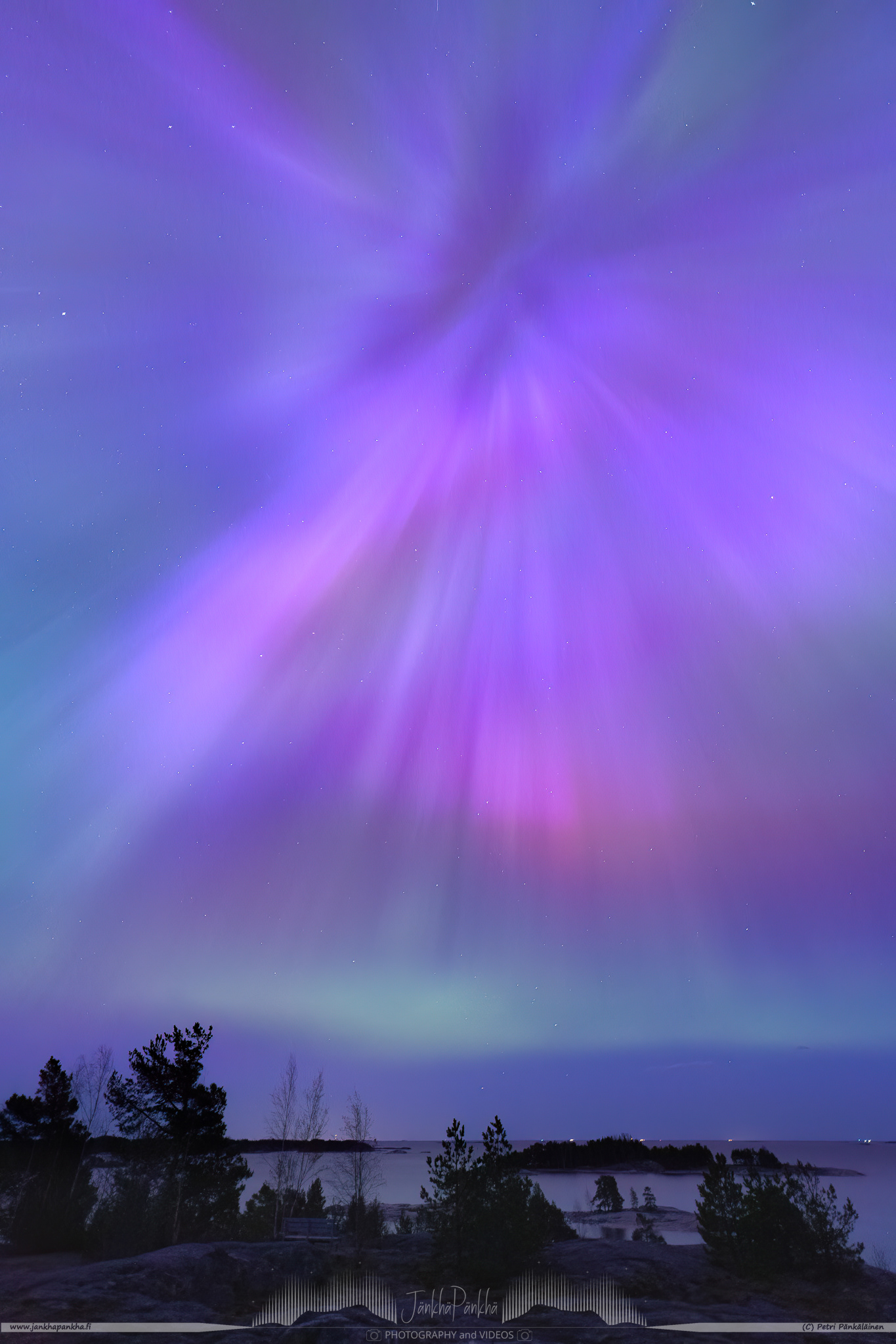This was the strongest geomagnetic storm in 20 years. It caused very colorful northern lights in the Southern Europe, Florida and California. Normally the northern lights are on the north sky but this time they were on the Southern sky, over the Baltic Sea nearby Helsinki, Finland. During that night the northern lights metrics exploded as they had to measure extreme values of G5/KP9 geomagnetic storm.