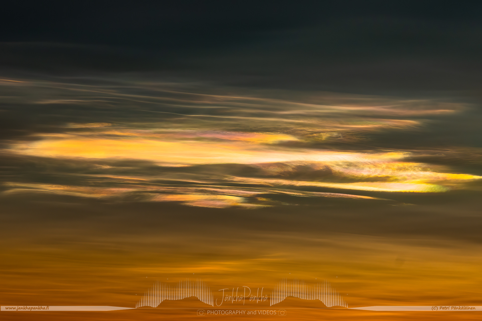 Polat stratospheric cloud over Sammaltunturi in Pallas-Yllästunturi National Park in Finland	