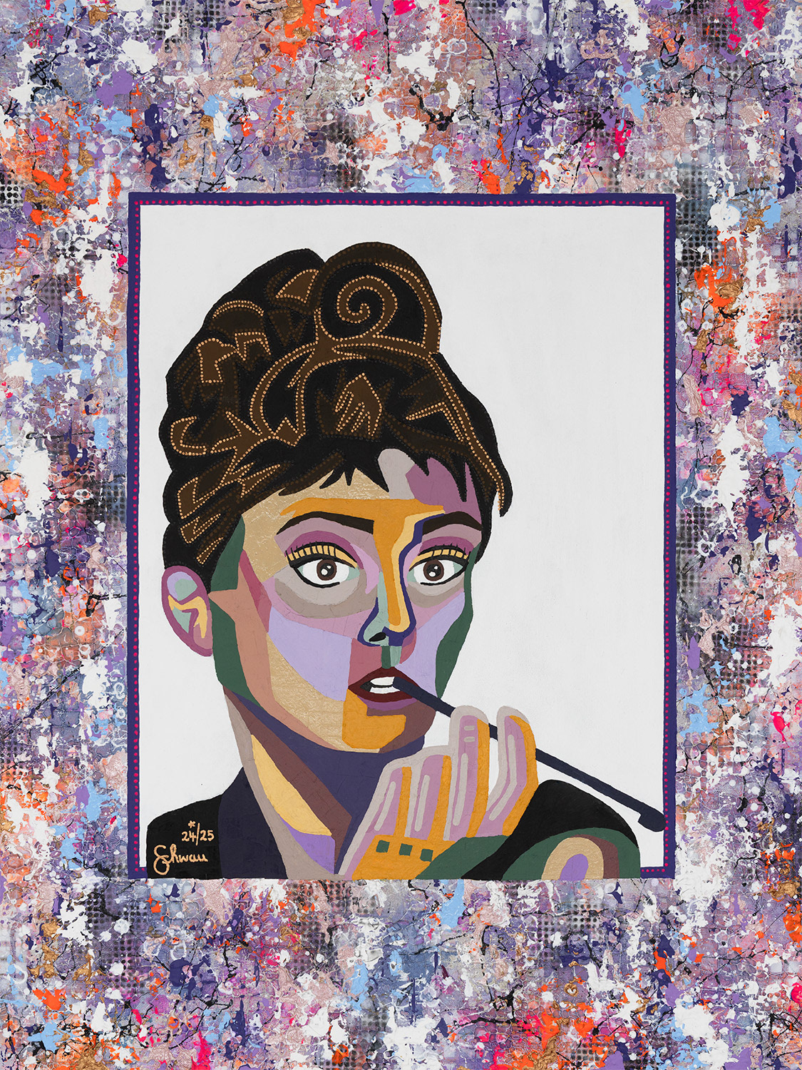 Audrey Hepburn | Unikat | 80x60 cm