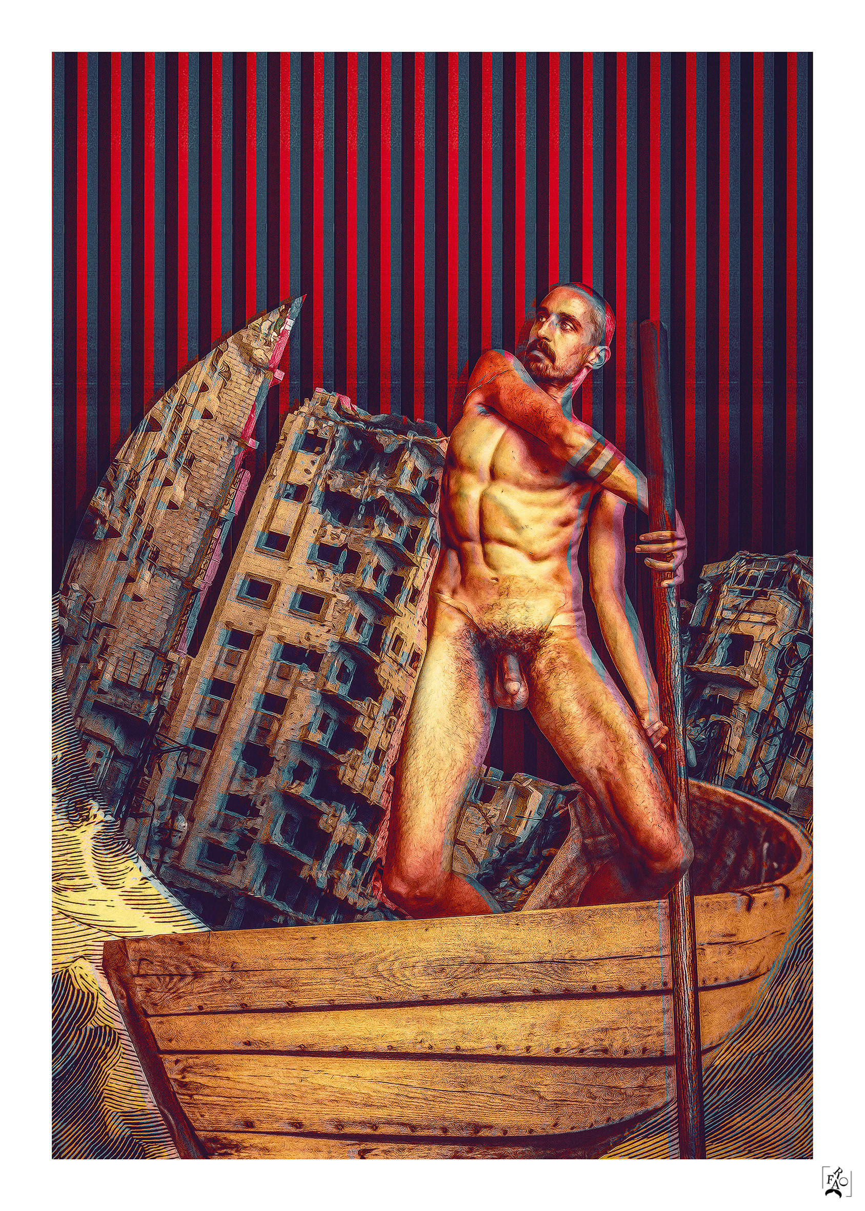 L'ERRANCE / 50*70 CM / 500 € / PIECE UNIQUE