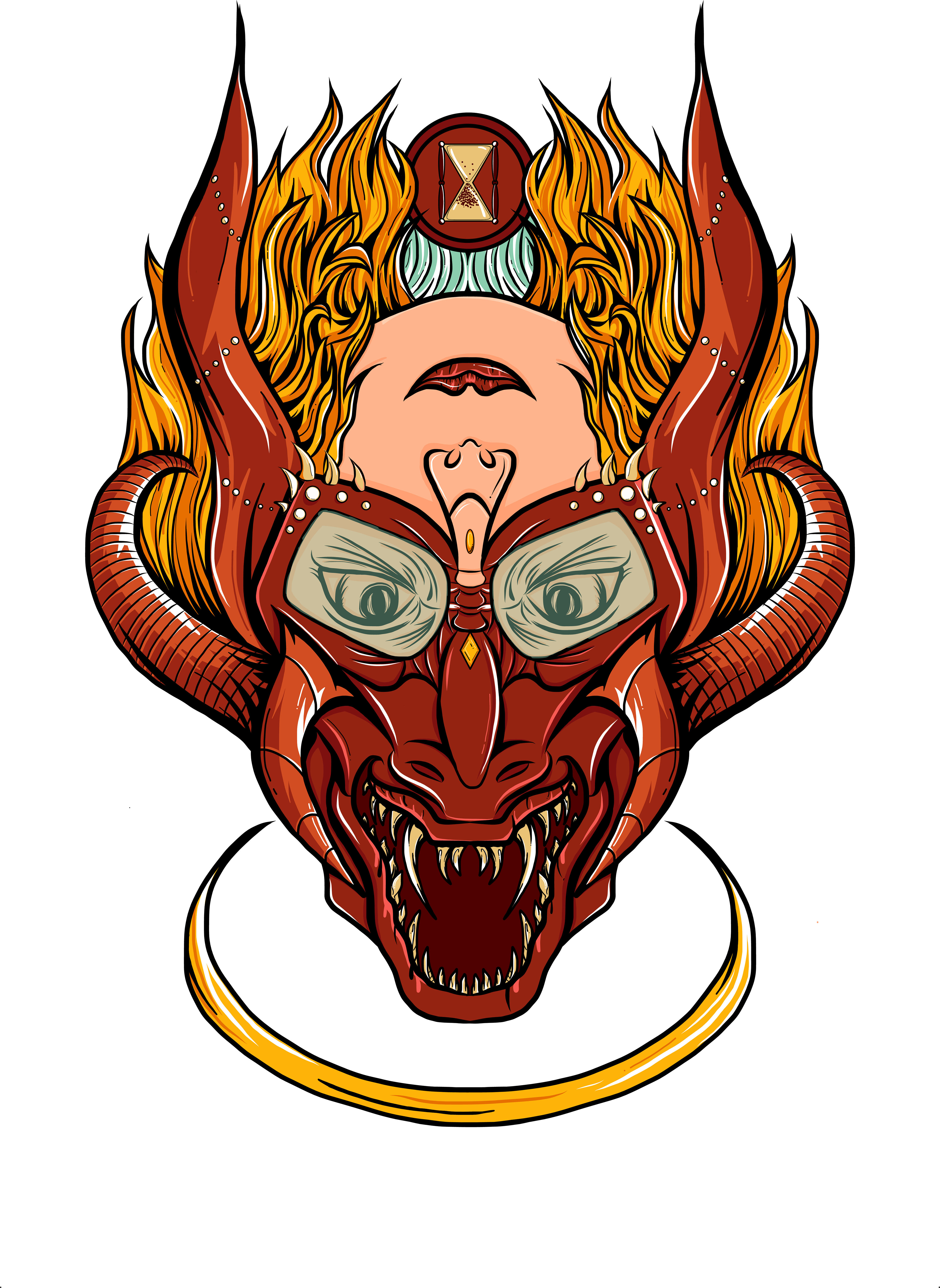Digital render w/ color added