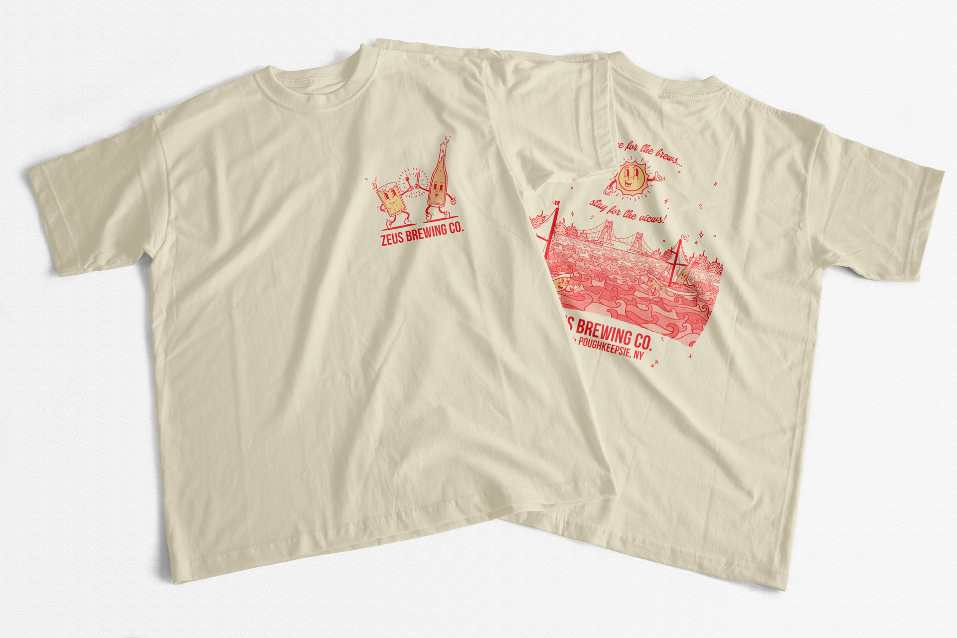 "Come for the Brews, Stay for the Views!" Tee
