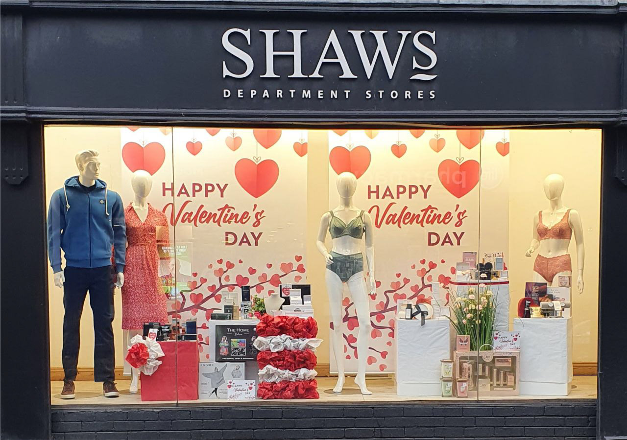 Shaws Window Signage