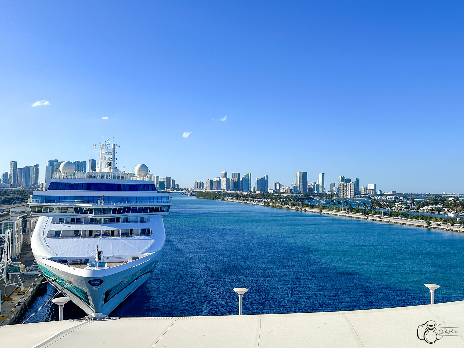 Port of Miami with NCL Jade behind our ship