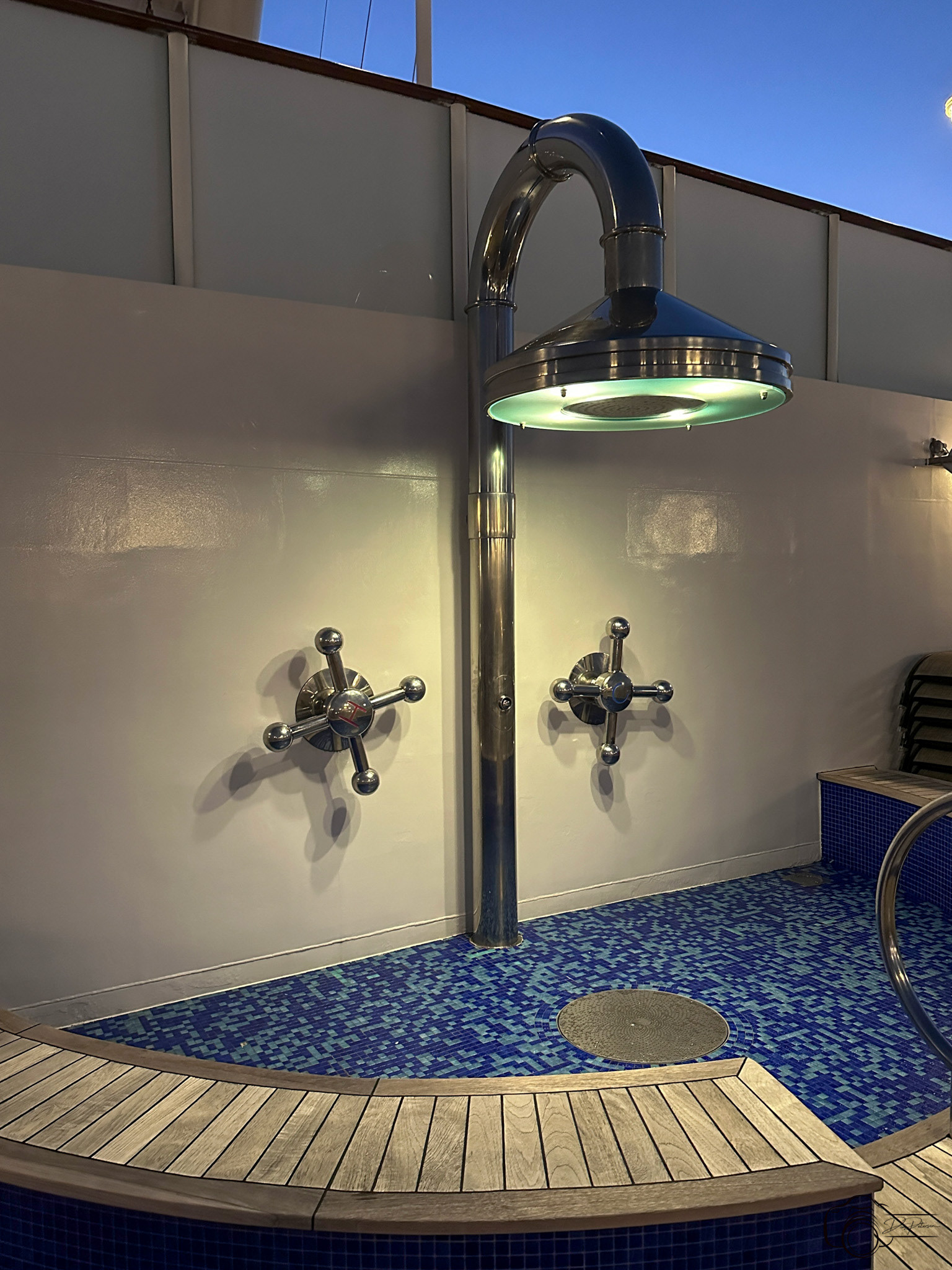 NCL Gem Sun Deck Outdoor Shower