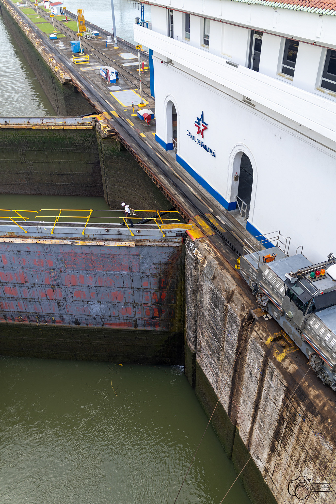 Miraflores Locks Mule & Canal Building