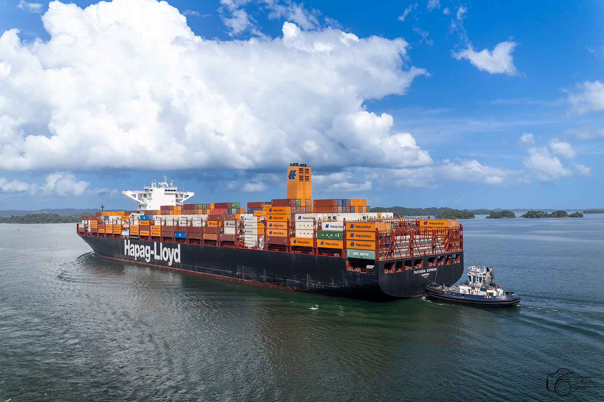 Ships Staging for Locks in Gatun Lake