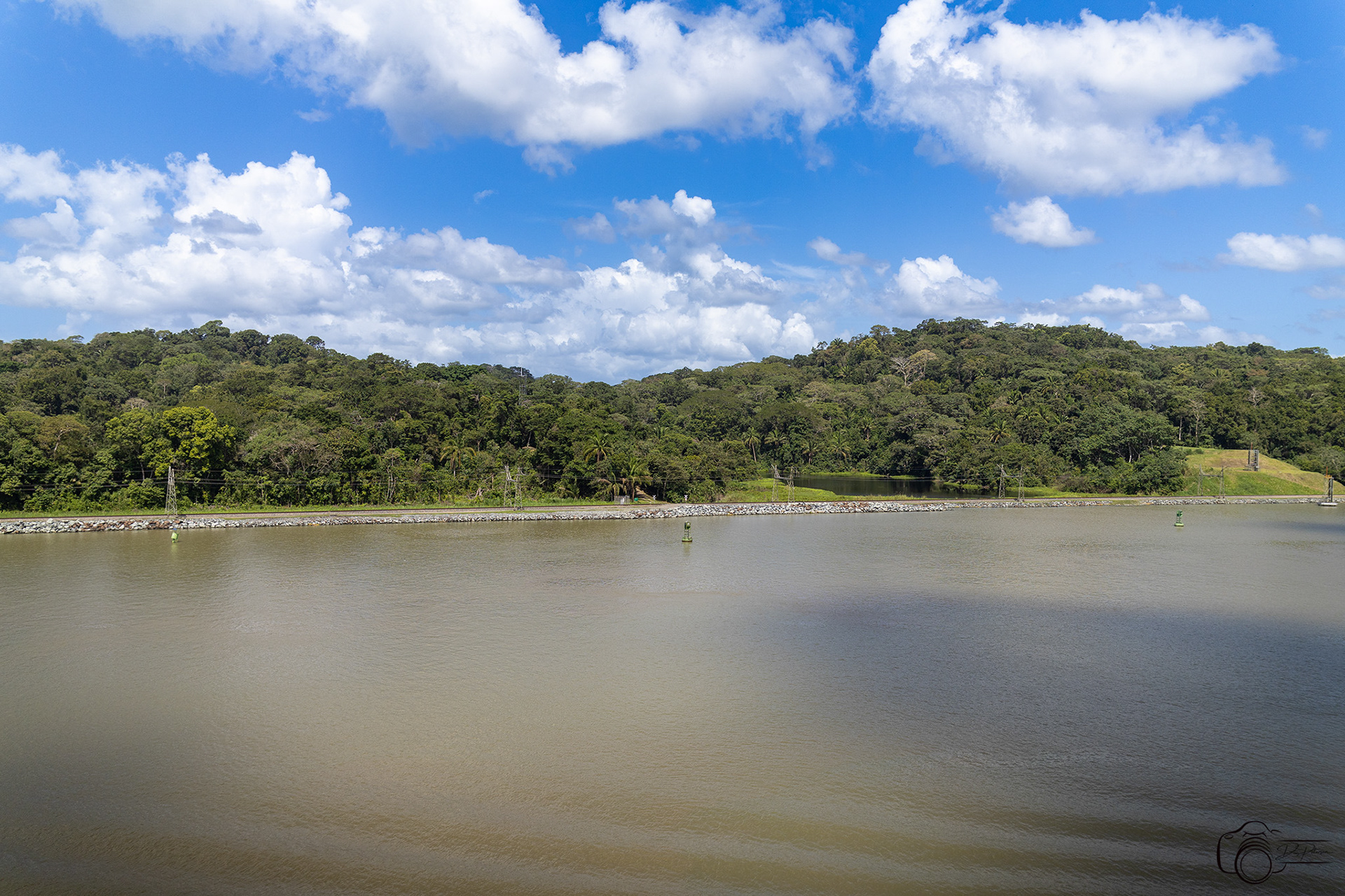 Landscape with Railroad Tracks South Side of Canal