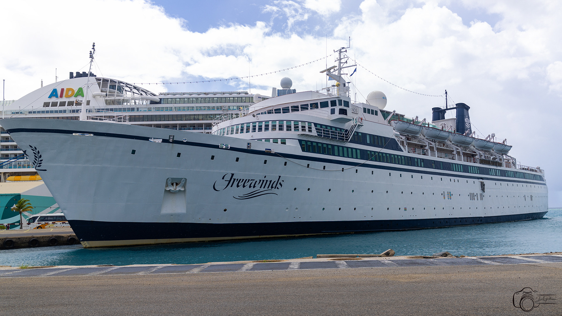 Another Cruise Ship Docked in Aruba