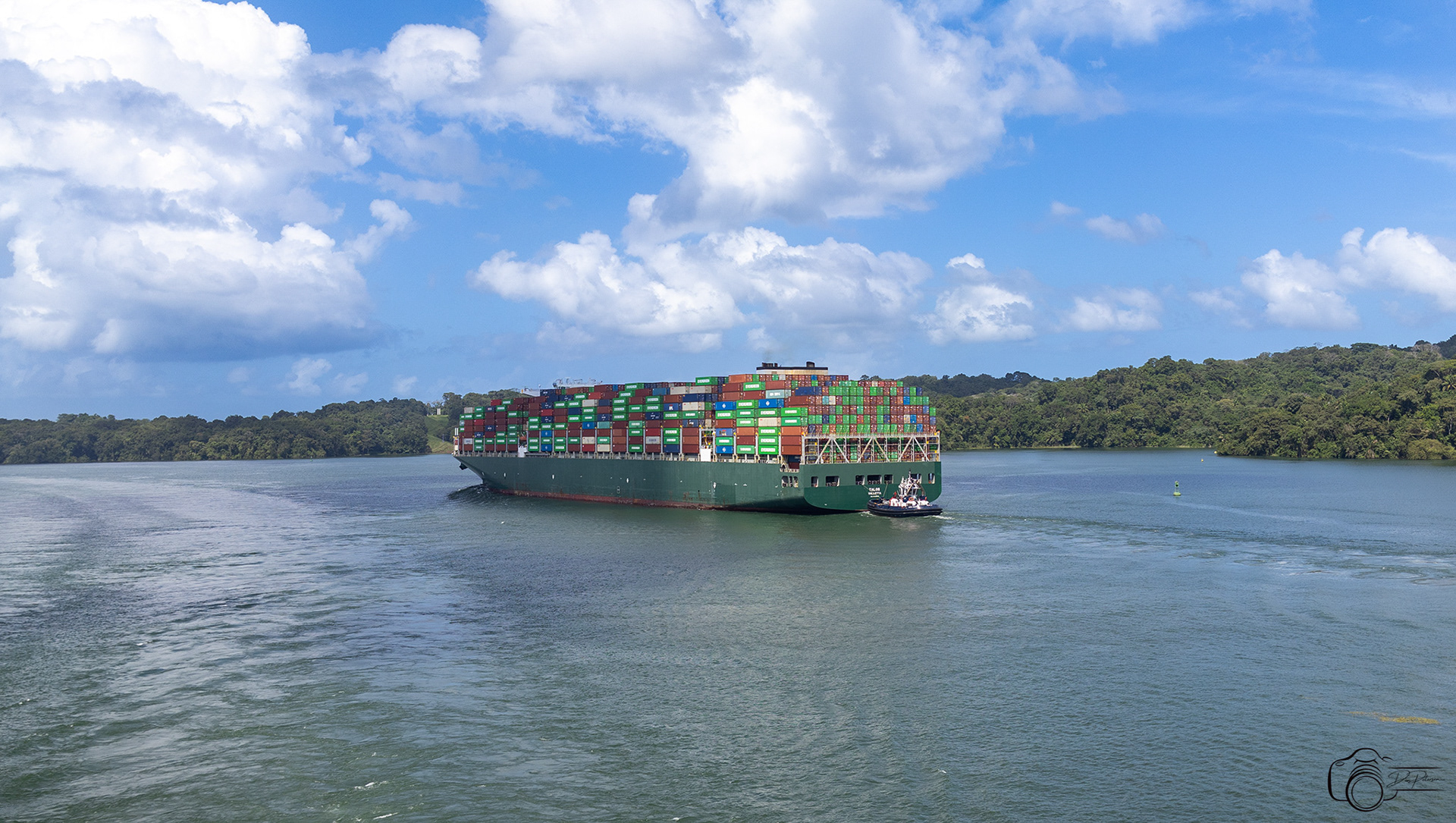 Container Ship Gatun Lake