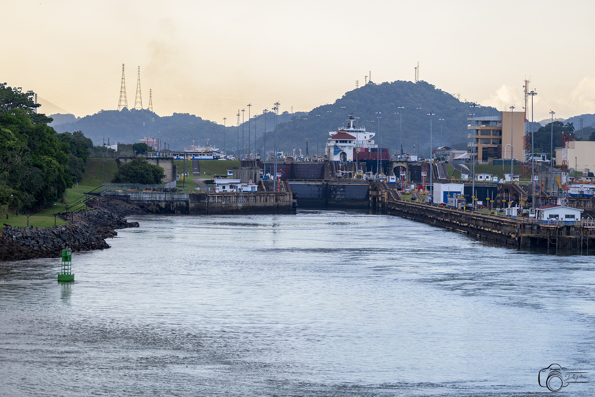 Cruise Ship Exiting Miraflores Locks