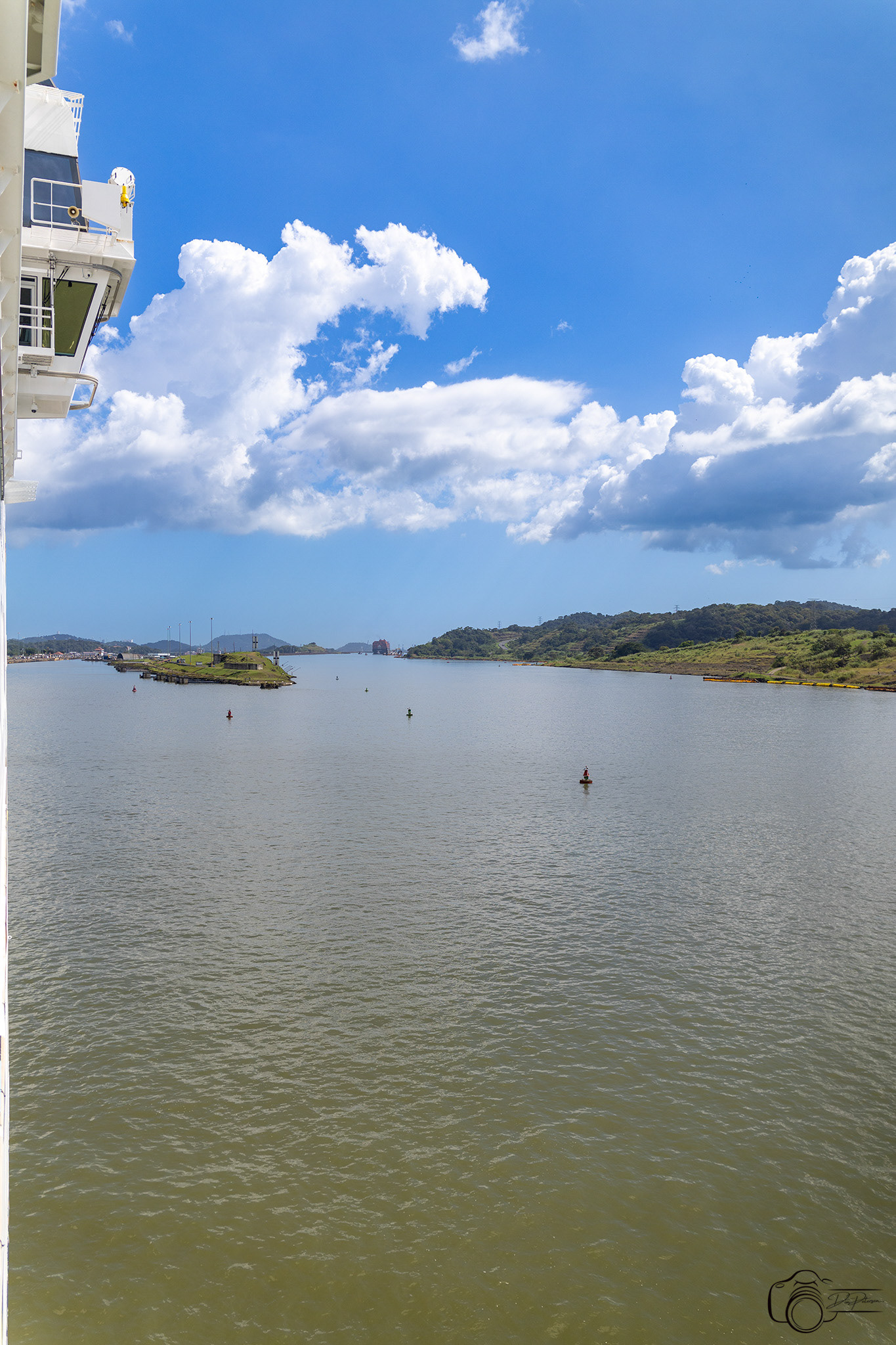 Split Approaching Pedro Miguel  & Mira Flores Locks and Cocoli Locks