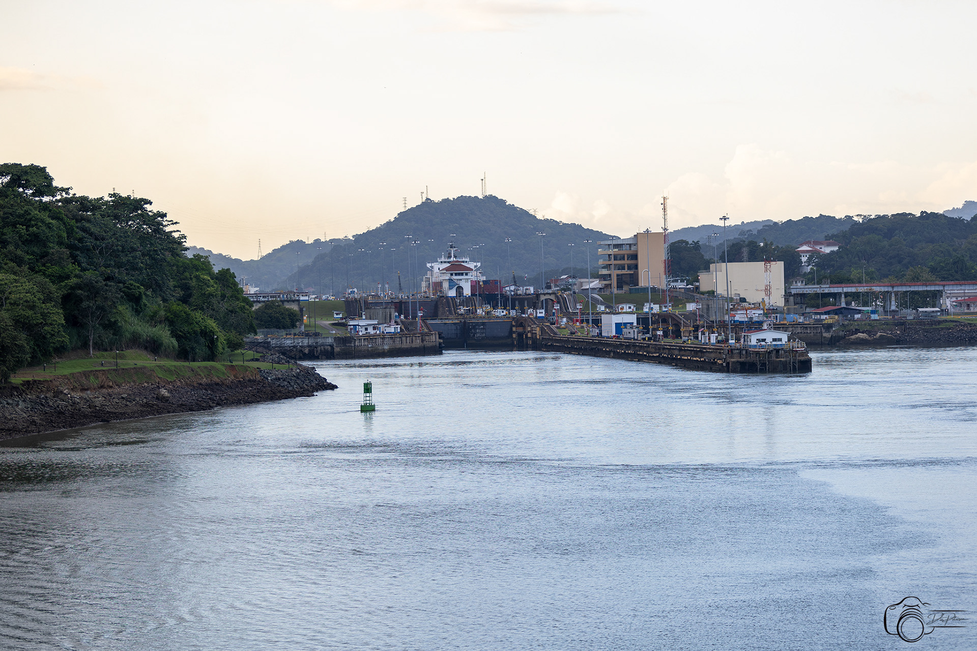 Cruise Ship Exiting Miraflores Locks