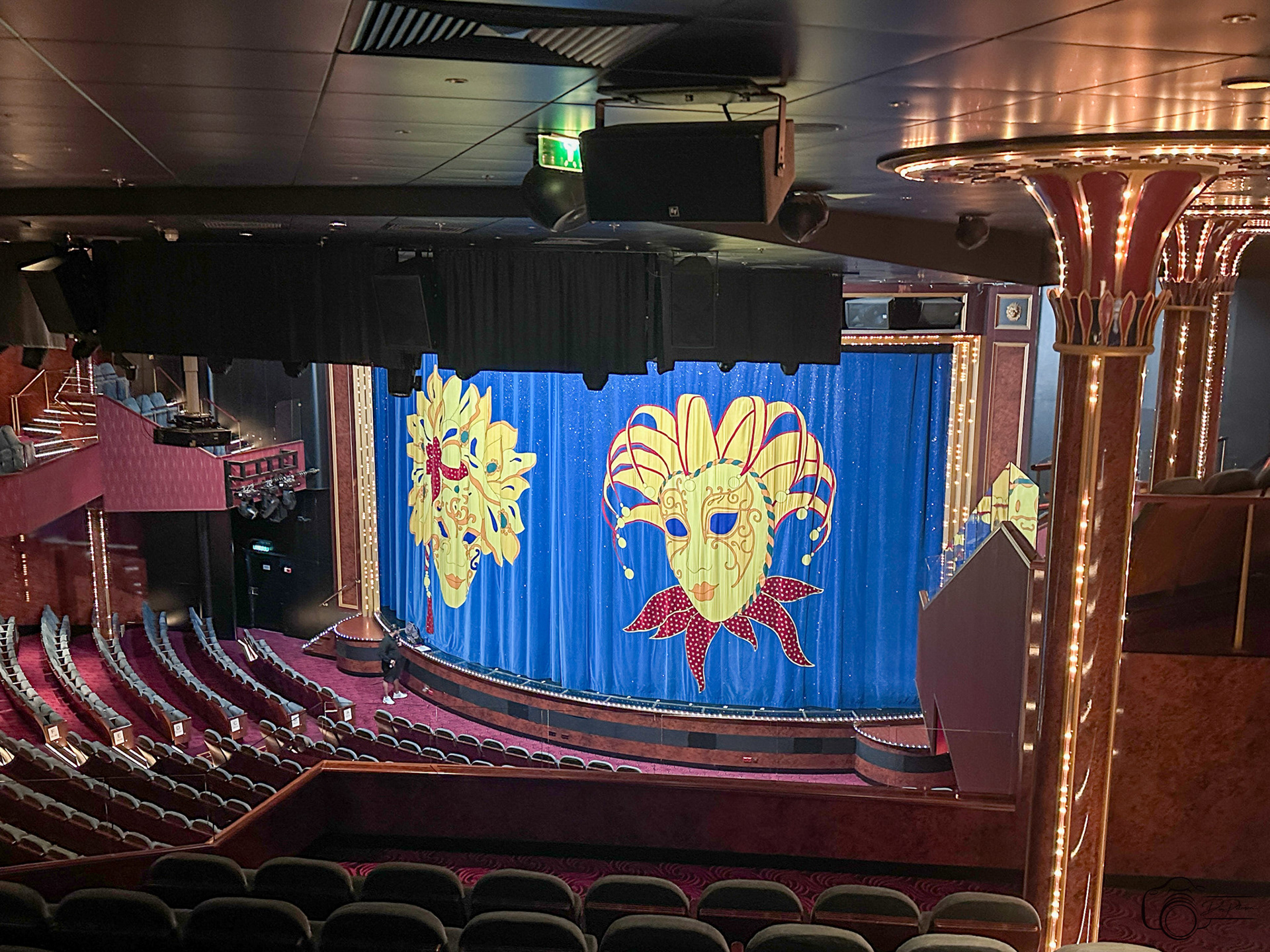 NCL Gem Stardust Theater seating & stage