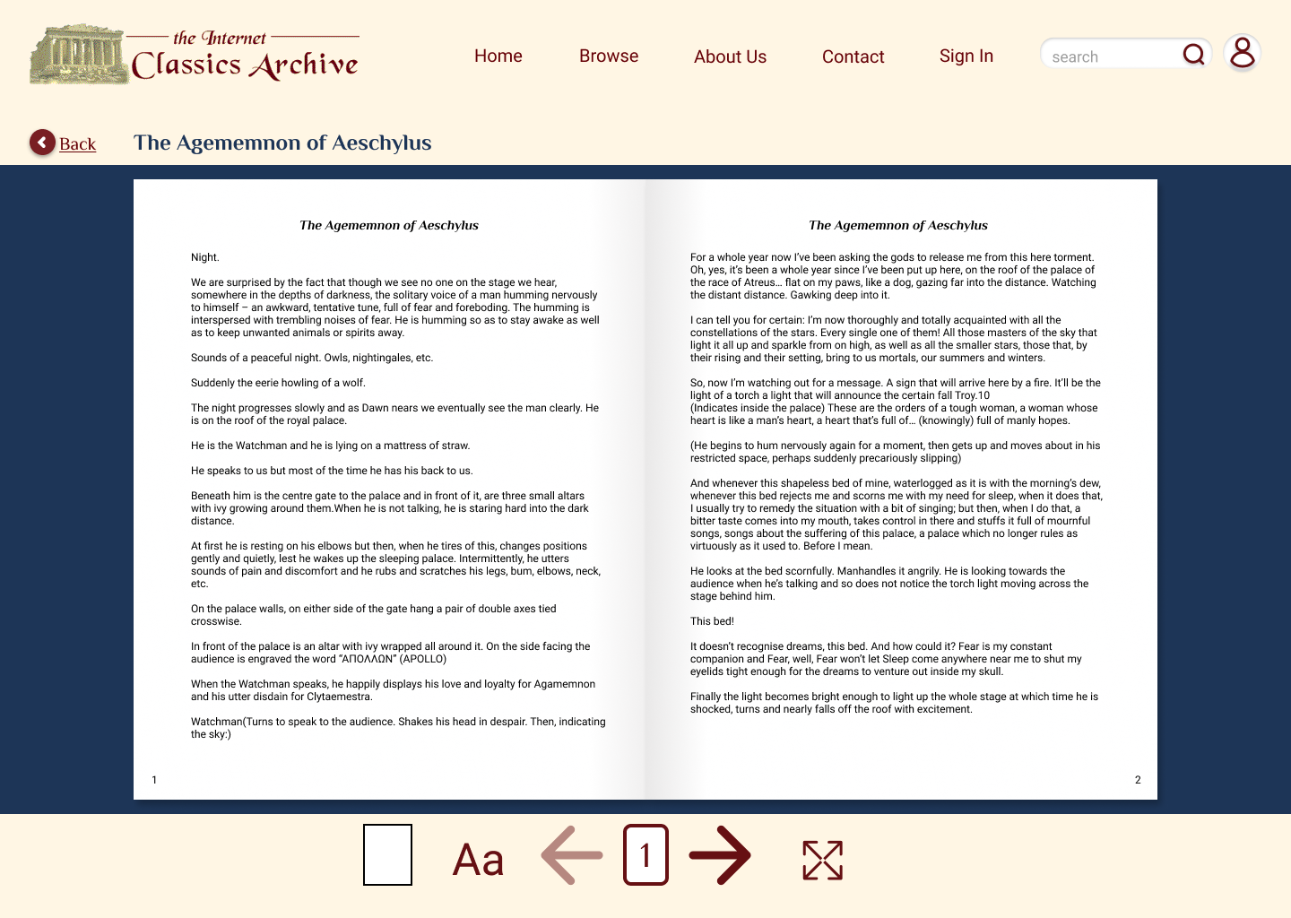 Reading Page